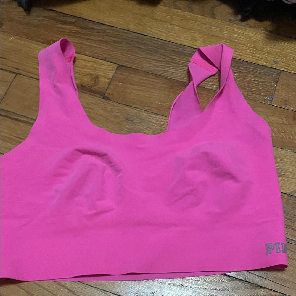 PINK Victoria's Secret Hot Pink Sports Bra